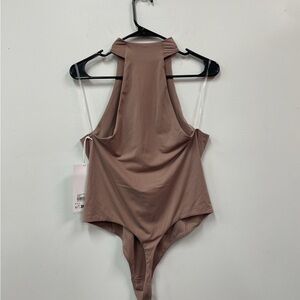 Lululemon Brown Mock Neck Bodysuit